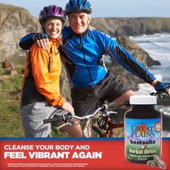 Yerba Prima Bentonite Clay Plus Herbal Detox, 60 Veggie Capsules Pack of 2 – …