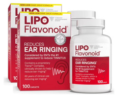 Lipo Flavonoid Plus 100 Caplets Plus For Ear Ringing Health (Pack Of 2 Bottles)