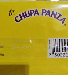 GN+VIDA Chupa Panza Ginger Pineapple Flaxseed Cinnamon Herbal Tea Yellow Box 30