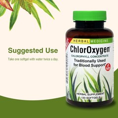 Herbs Etc. ChlorOxygen, Chlorophyll Concentrate Dietary Supplement, 120 Softg…