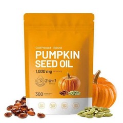 Pumpkin Seed Oil Saw Palmetto 1000 mg – Bladder Health, Immune Support 300 Pills