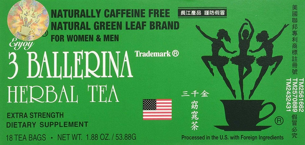DIET HERBAL TEA EXTRA STRENGTH WEIGHT LOSS CONSTIPATION 18 BAGS 3 BALLERINA
