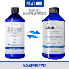 Colloidal Silver Liquid – 12 PPM Premium Silver Solution, 60 MCG per Serving, Al