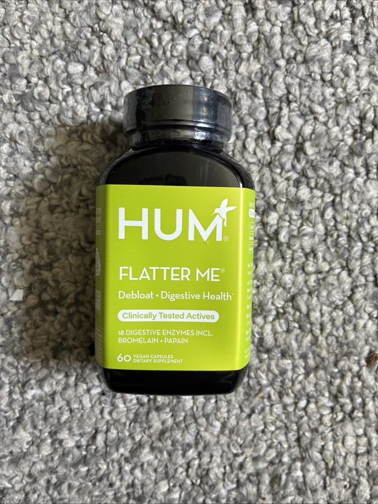 Hum Nutrition Flatter Me Digestive Enzymes Capsules – 60 Count