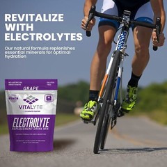 Vitalyte Electrolyte Powder 35oz-40 Servings Per Container – Grapes – 2 Packs
