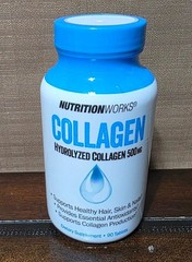 Nutrition Works Hydrolyzed Collagen 90 Tablets 500mg – Exp. 06/2028 – Sealed