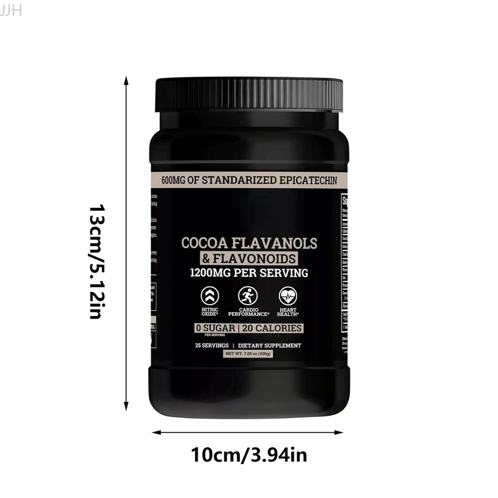 1200mg Black Flavanol High Forest Cocoa Powder and Flavonoids Supplements