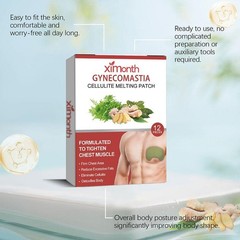 Cellulite 12pcs Melting Patch, Chest Belly Fat Remove For Men |NEW 2024 N2U3