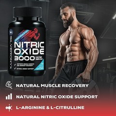Nitric Oxide Booster 1300mg – Extra Strength L Arginine & Citrulline Supplement
