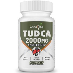 2000mg TUDCA Liver Support Supplements – Detox & Cleanse Bile Salts – 30 Tablets