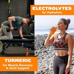 Electrolytes Powder Hydration Packets with Vitamins, Zinc & Turmeric Curcumin