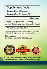 African Mango Extract Capsules 5000mg Per Serving, Smart Choice