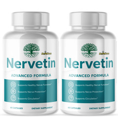 Nervetin- Brain Support- 2 Bottles- 120 Capsules