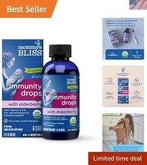 Organic Baby Elderberry Drops – Immune Support with Zinc & Vitamins for Ages 4+