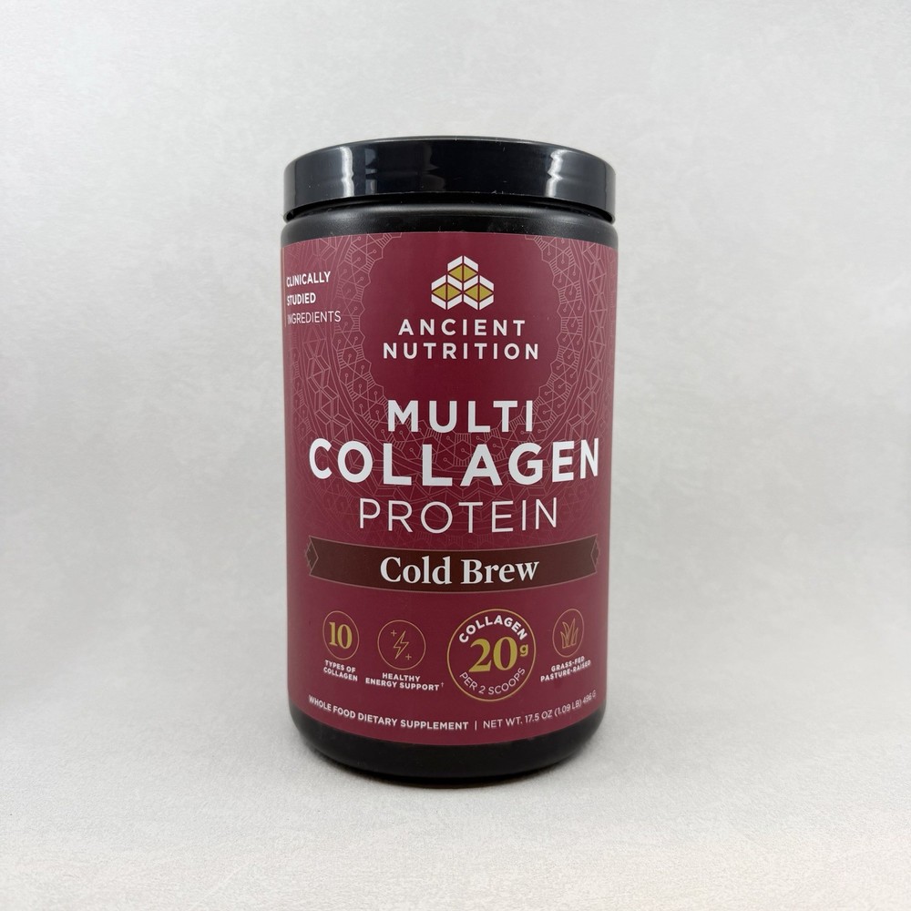 Ancient Nutrition Multi Protein Powder Animal Based Cold Brew New Sealed Exp ‘28