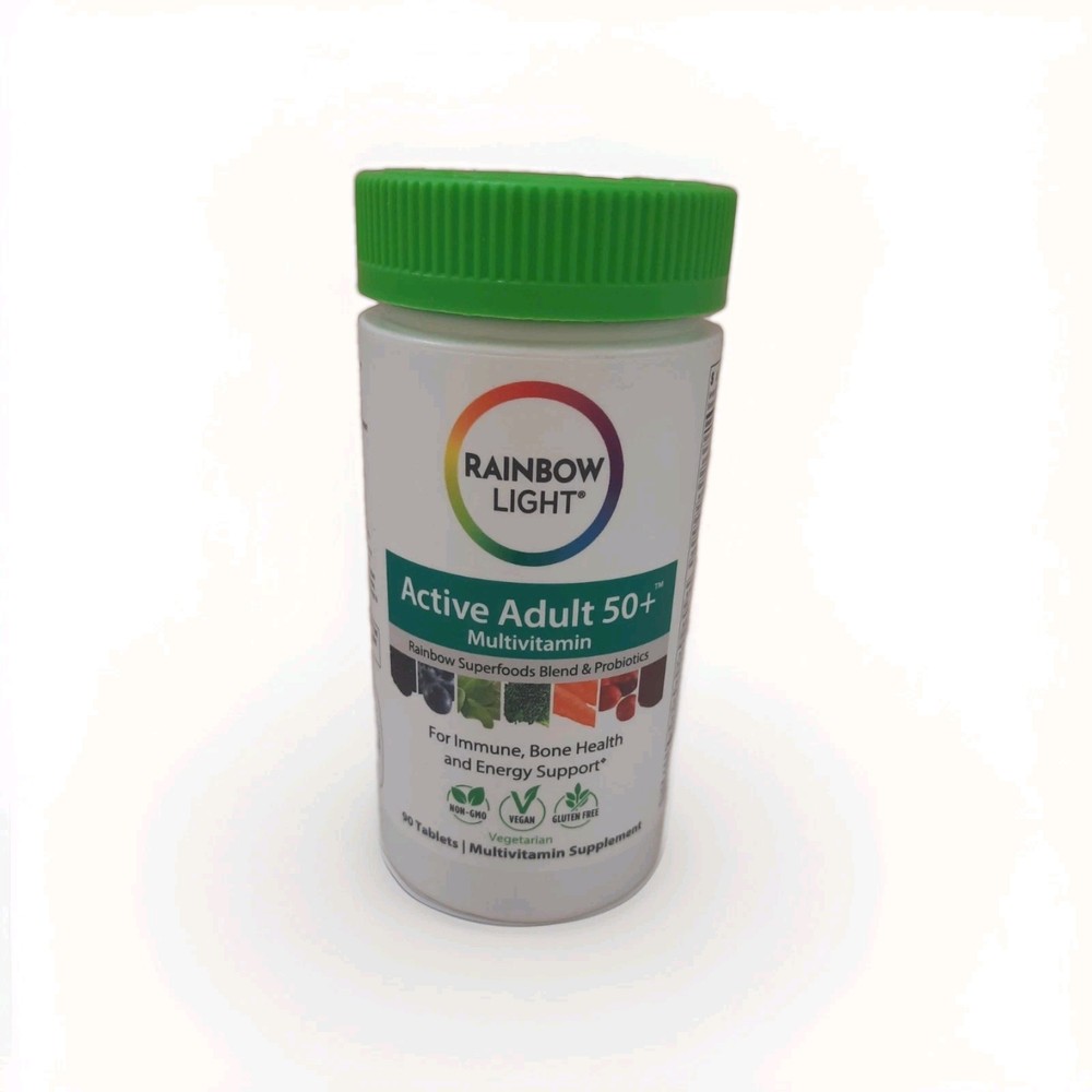 Rainbow Light Active Adult 50+ Multivitamin 90 Tablets EXP:12/27