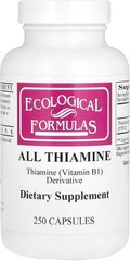 Ecological Formulas Allithiamine Vitamin B1 Capsule, 50 mg, 250 Count