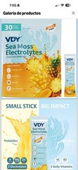 VDY Sea Moss Electrolyte Hydration Drink Mix Mango Pineapple 30 Sugar-Free