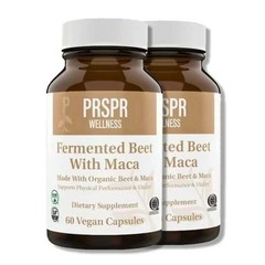 Fermented Beet with Maca by PRSPR Wellness – 60 Vegan Organic Capsules
