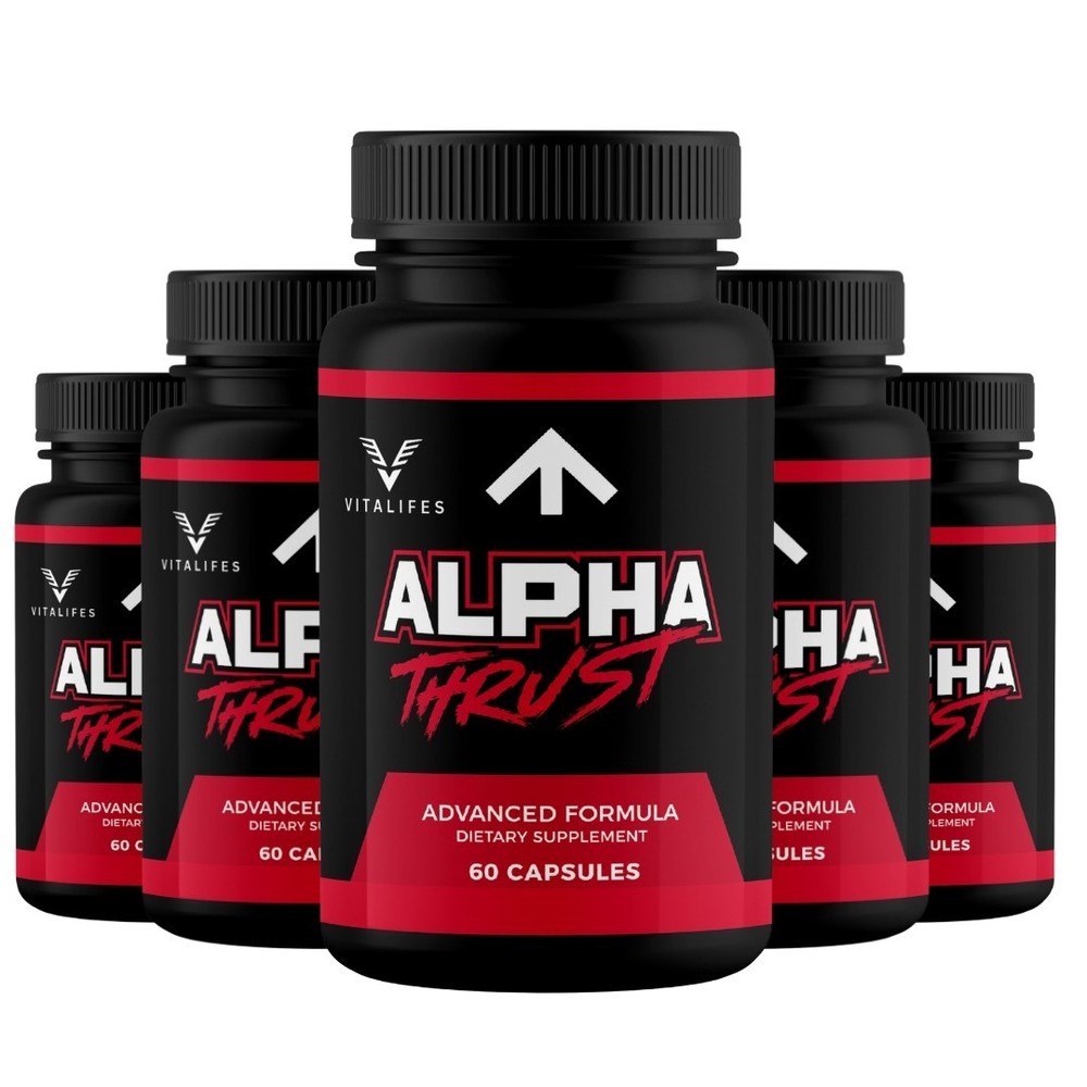 (5 Pack) Alpha Thrust Capsules for Men, Advanced Performance Supplement 300ct