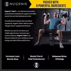 Nugenix Total-T Testosterone Booster for Men 180 Capsules Total (2 Pack)