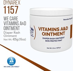 Dynarex Vitamins A&D Ointment Skin Protectant – 15 oz Jars, Pack of 3