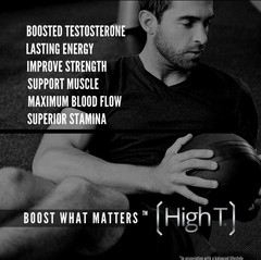 High T Black Testosterone Booster – Strength, Stamina & Sex Drive | 120 Caps