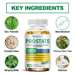 Prostate – with Saw Palmetto – Reduce Frequent Urination, Stamina Supplement