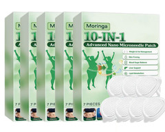 Berberine 10 in 1 Advanced Nano Microneedle Patch for Weight Loss 7 PCS Moringa.