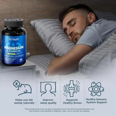 Magnesium 7 Complex Supplement Advanced | Sleep, Muscle & Nerve Support, 60 Caps