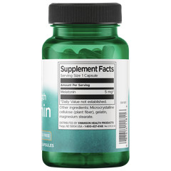 Swanson Extra Strength Melatonin – 100% Drug Free 5 mg 60 Caps