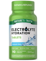 Nature’s Truth Electrolyte Hydration Tablets Sugar Free 90ct New 09/2026