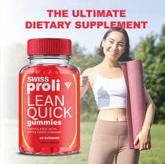 (5 Pack) Swiss Proli Lean Quick Keto Gummy, SwissProli ACV Formula (300 Gummies)