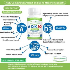ADK-10: Supplement for Bone Health, Heart Health, Immune Support, 90 capsules