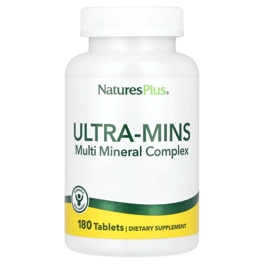2 X NaturesPlus, Ultra-Mins, Multiple Mineral Complex , 180 Tablets