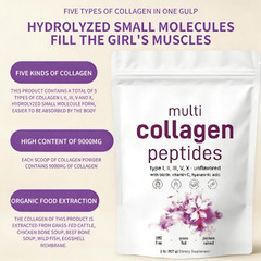 1 Bundle Multi Collagen Peptides Powder 2 lb – Hydrolyzed Protein Peptides