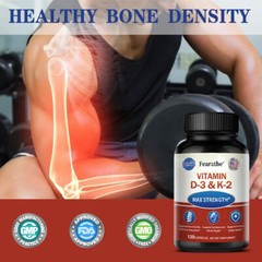 Vitamin K2 (MK7) with D3 2000 IU Bone Health Immunity Booster High Absorption