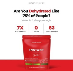 Instant Hydration Sugar Free Electrolytes Powder Packets Cherry Limeade 20 Pack