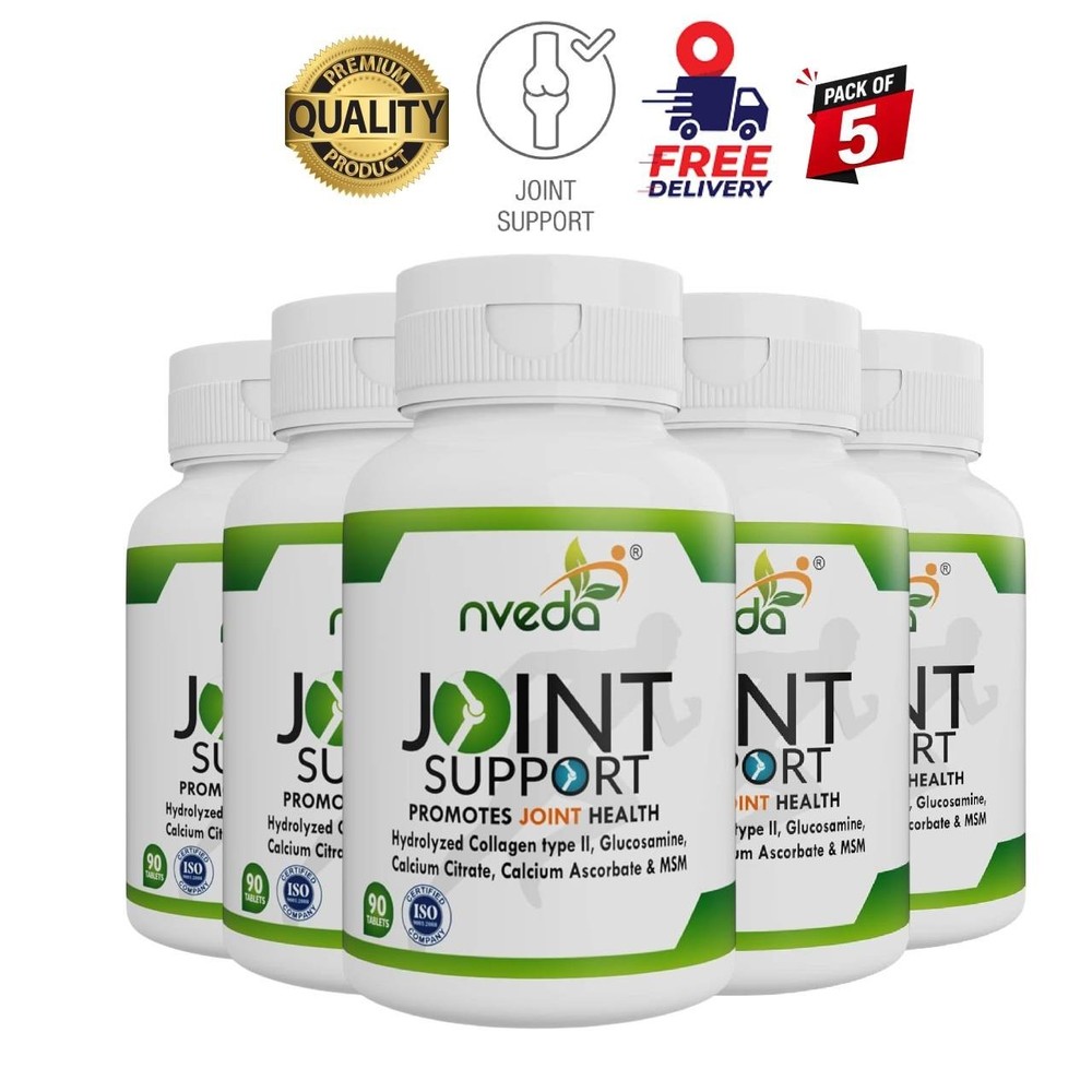 5 Pack N.veda Joint Support Collagen Tablets 90 Count