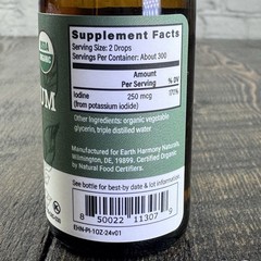 Earth Harmony Potassium Iodide 250 mcg – Liquid Drops, 1 fl oz Dropper