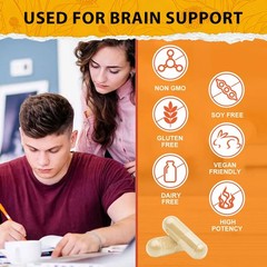 Brain Boost Nootropic Supplements Improve Cognitive Memory Mental Clarity 120 CT
