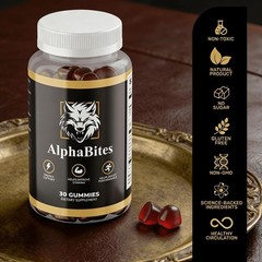 AlphaBites Nitric Oxide Enhancer Supplement | Beet Root Gummy Vitamins designed
