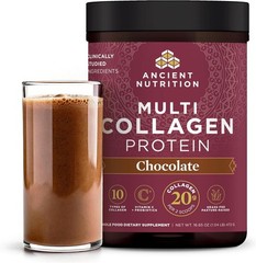 Ancient Nutrition Multi Collagen Protein Powder Chocolate 24 Servings Hydrolyzed