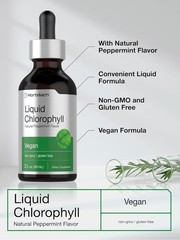 Horbaach Liquid Chlorophyll Drops, Peppermint Flavor (2 fl oz)