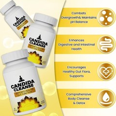 Candida Cleanser 60 Capsules – Natural Herbs – Gut Health – Detox & Vitality+