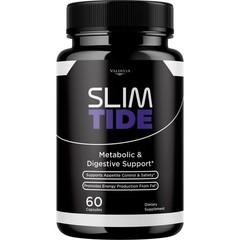 SlimTide Weight Loss Support Supplement Capsules Metabolism Fat Burn 1 Pack 60Ct