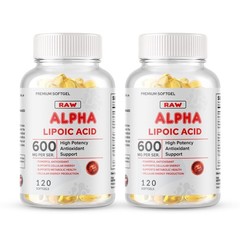Alpha Lipoic Acid 600mg 240 Softgel with Biotin Optimizer