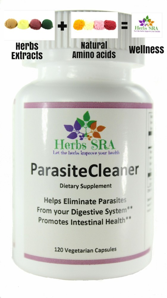 INTESTINAL CLEANSER, 120 Caps, Parasite Detox, Intestinal Cleaner, Candida Free.