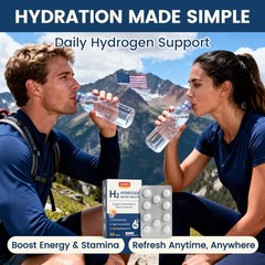 Molecular H2 Hydrogen Water Tablets 16 PPM Hydrogen Tablets for Drinking Wat…