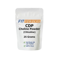 Pure Citicoline Powder – CDP Choline Supplement, 25g with Scoop for Brain Health